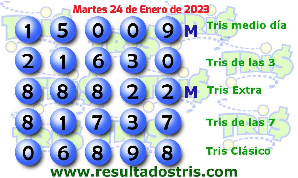 Resultados Tris Clásico del 2023-01-24 Boleto del Tris Clásico del 2023-01-24