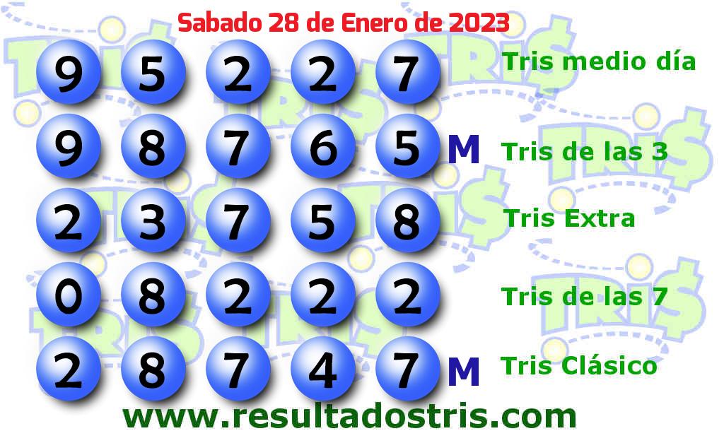 Resultados Tris Clásico del 2023-01-28 Boleto del Tris Clásico del 2023-01-28