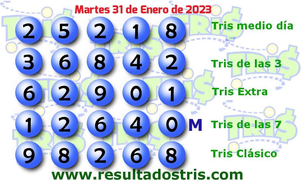 Resultados Tris Clásico del 2023-01-31 Boleto del Tris Clásico del 2023-01-31
