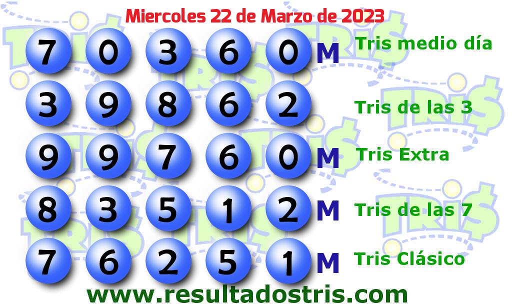 Boleto del Tris Clásico del 2023-03-22