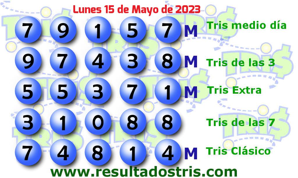 Resultados Tris Clásico del 2023-05-15 Boleto del Tris Clásico del 2023-05-15