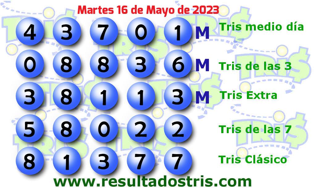 Resultados Tris Clásico del 2023-05-16 Boleto del Tris Clásico del 2023-05-16