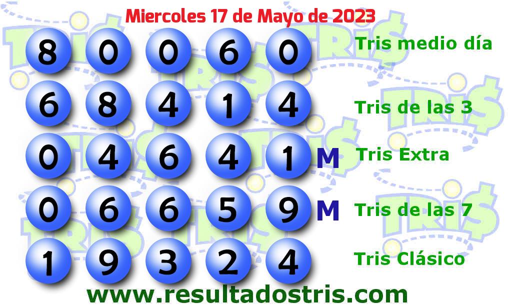 Resultados Tris Clásico del 2023-05-17 Boleto del Tris Clásico del 2023-05-17