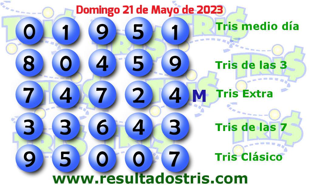 Resultados Tris Clásico del 2023-05-21 Boleto del Tris Clásico del 2023-05-21