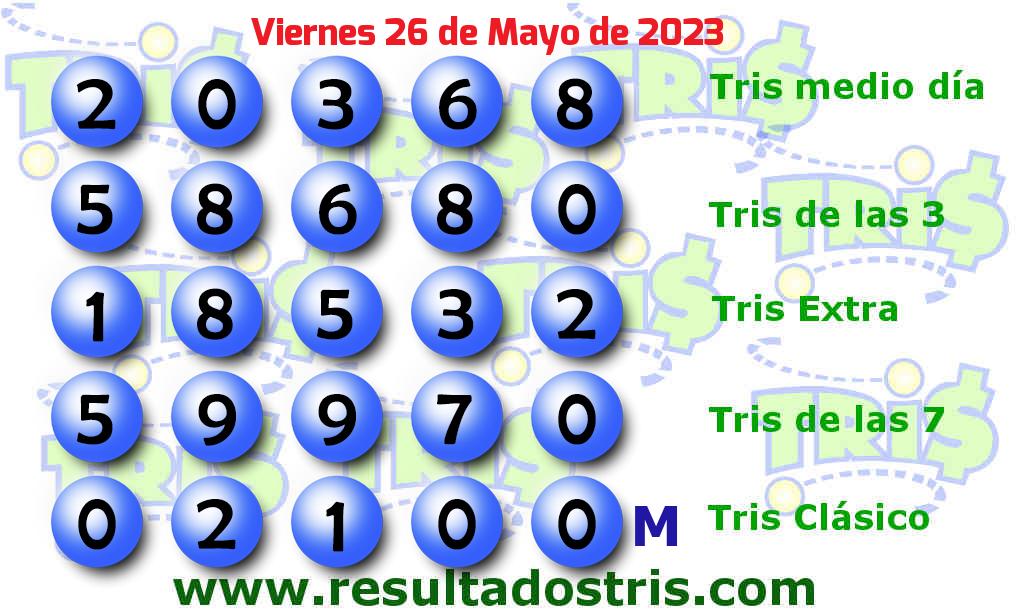 Resultados Tris Clásico del 2023-05-26 Boleto del Tris Clásico del 2023-05-26