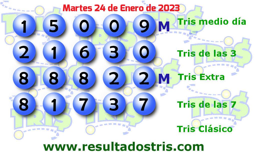 Resultados Tris De las Siete del 2023-01-24 Boleto del Tris De las Siete del 2023-01-24