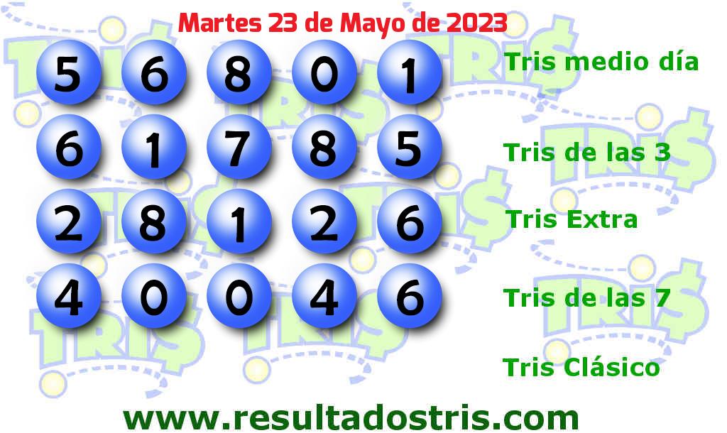 Boleto del Tris De las Siete del 2023-05-23