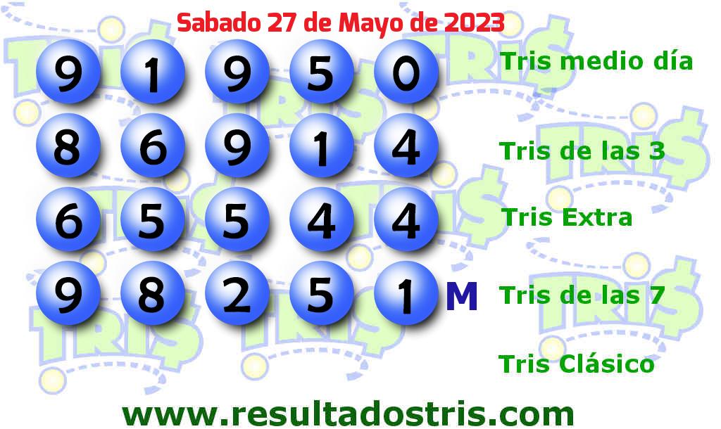 Boleto del Tris De las Siete del 2023-05-27