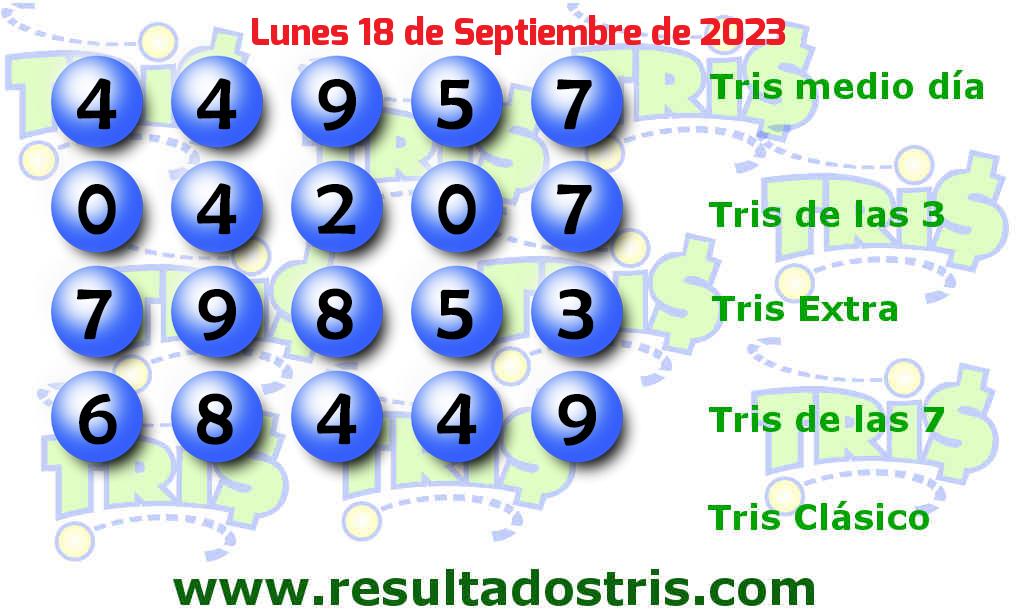Resultados Tris De las Siete del 2023-09-18 Boleto del Tris De las Siete del 2023-09-18