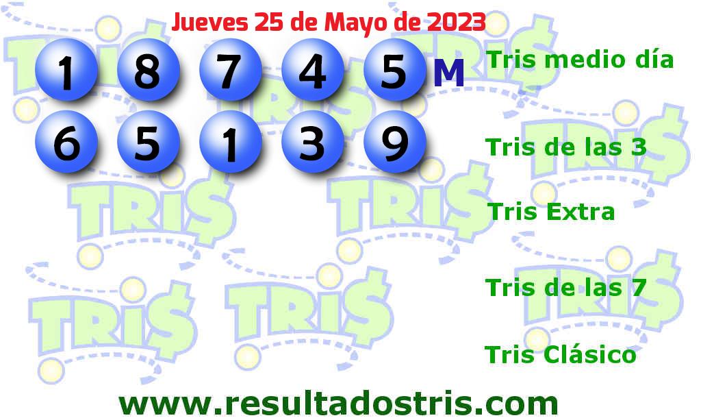Resultados Tris De las Tres del 2023-05-25 Boleto del Tris De las Tres del 2023-05-25