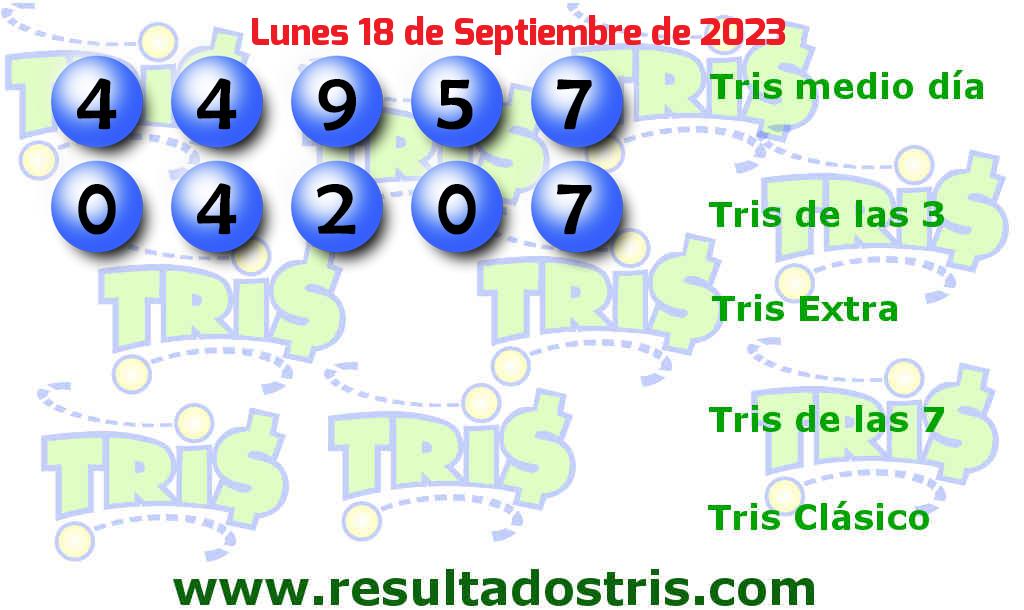Resultados Tris De las Tres del 2023-09-18 Boleto del Tris De las Tres del 2023-09-18