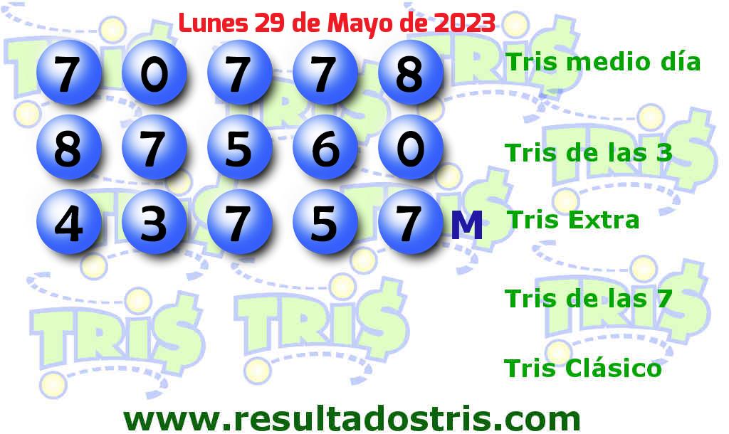 Resultados Tris Extra Boleto del Tris Extra del 2023-05-29