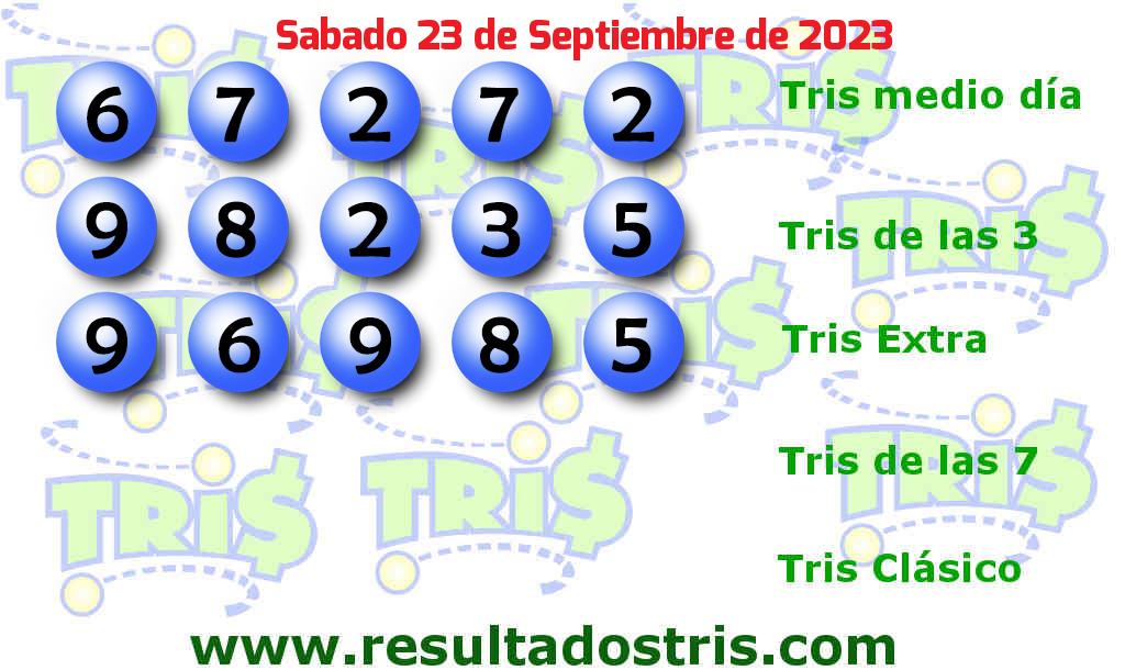 Boleto del Tris Extra del 2023-09-23
