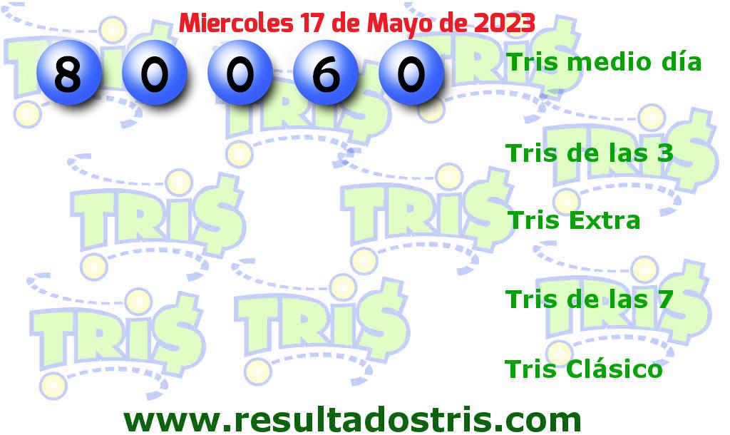 Resultados Tris Medio Día del 2023-05-17 Boleto del Tris Medio Día del 2023-05-17