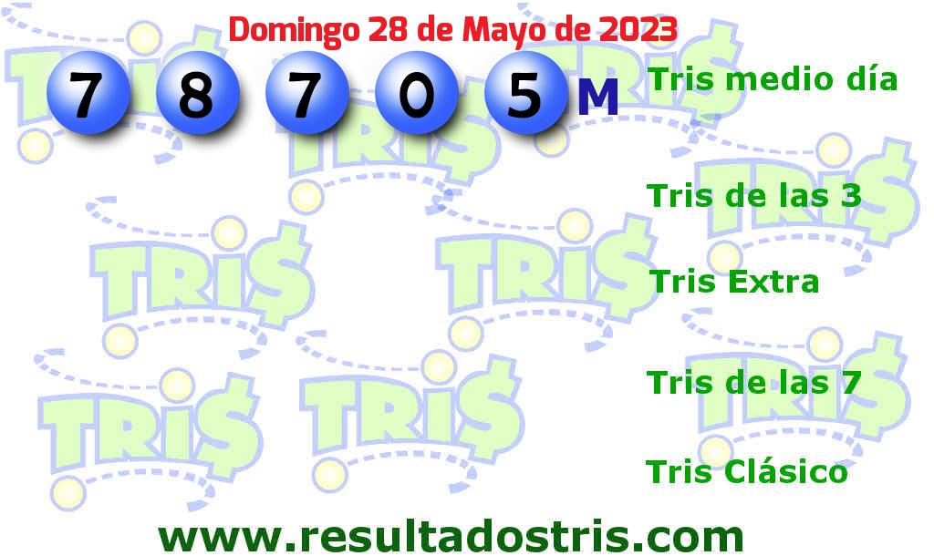 Resultados Tris Medio Día Boleto del Tris Medio Día del 2023-05-28