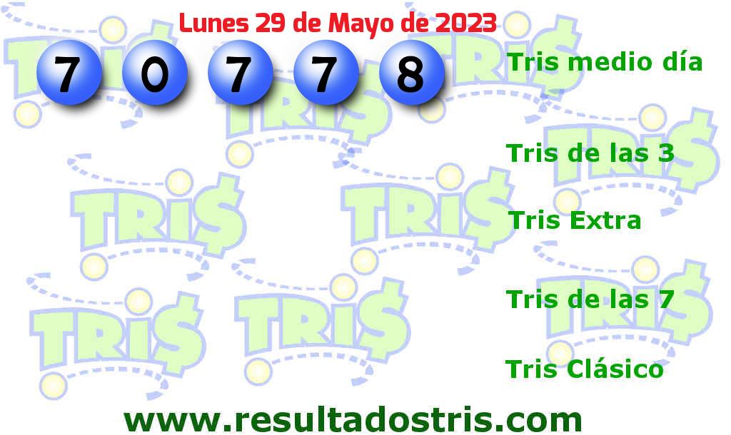 Resultados Tris Medio Día Boleto del Tris Medio Día del 2023-05-29