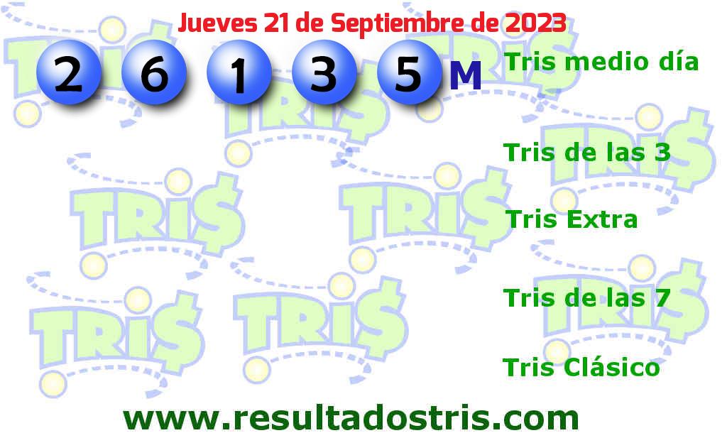 Resultados Tris Medio Día del 2023-09-21 Boleto del Tris Medio Día del 2023-09-21